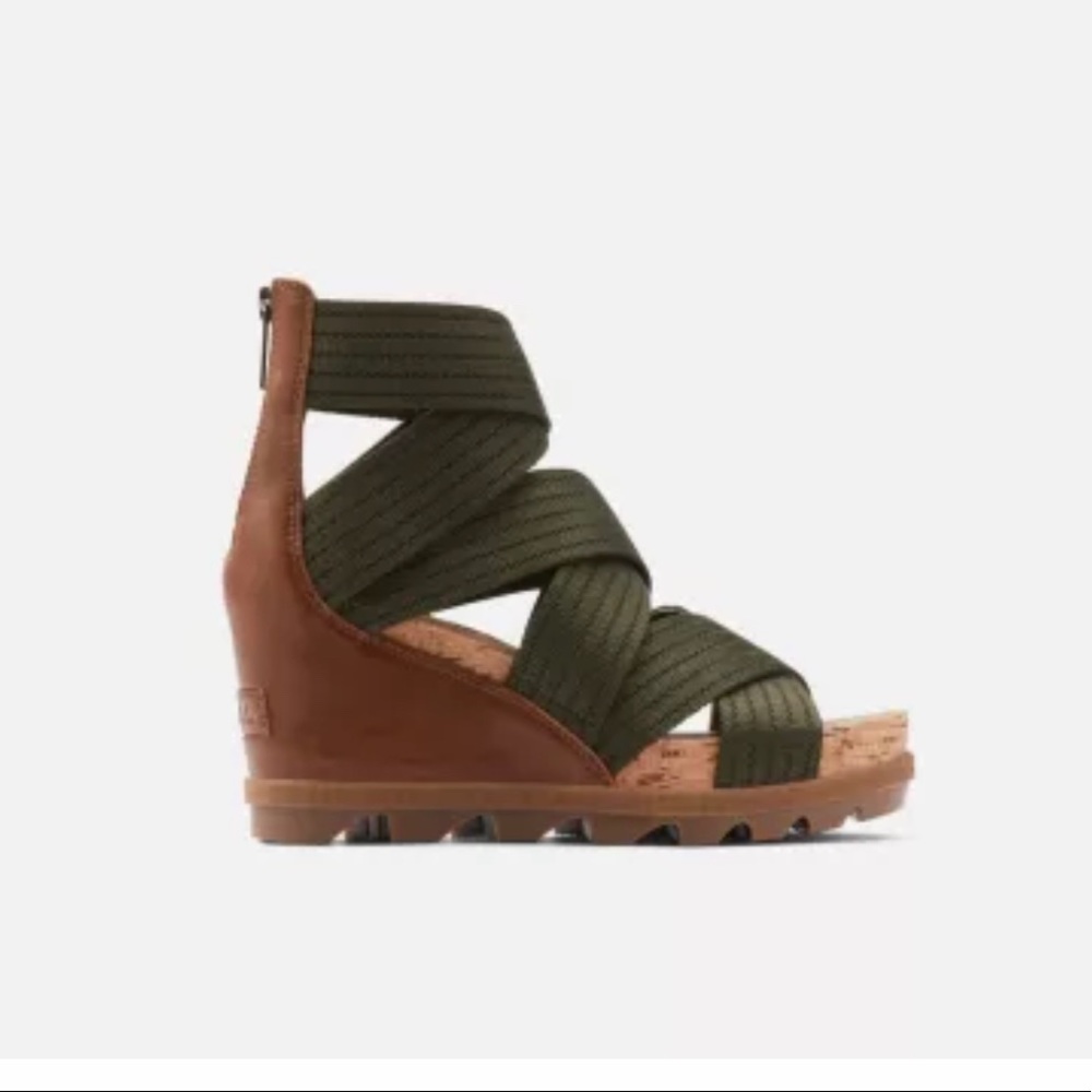 Sorel Joanie II wedge sandal velvet tan